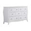 Ensemble de chambre à coucher blanche avec commode 3 pièces Gulnora-78530852