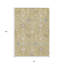 Tapis oriental lavable intérieur doré 8 pi x 10 pi