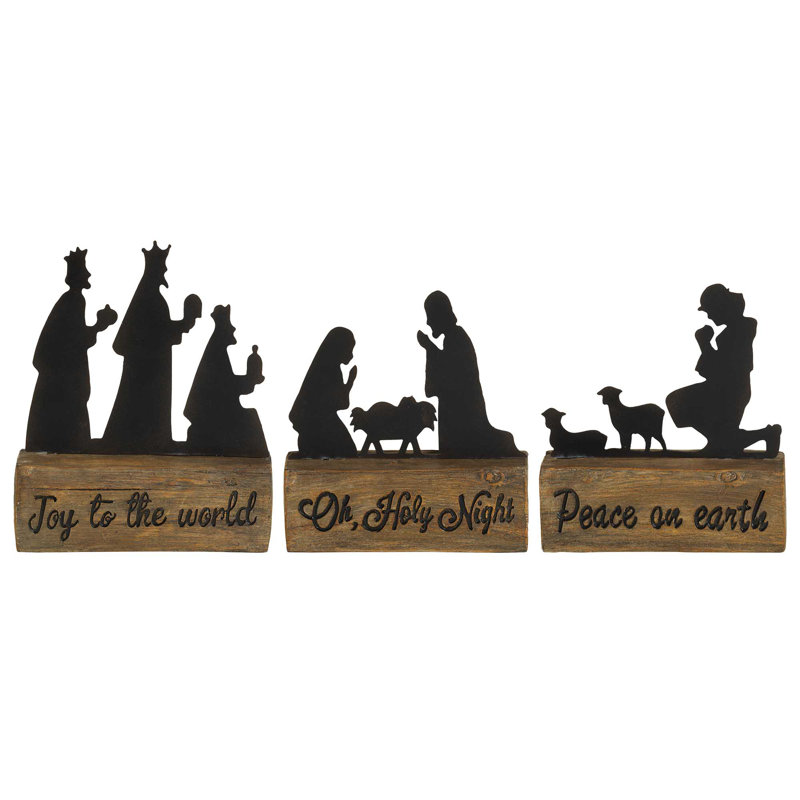Crèche de Noël 3 pièces 7,25 po