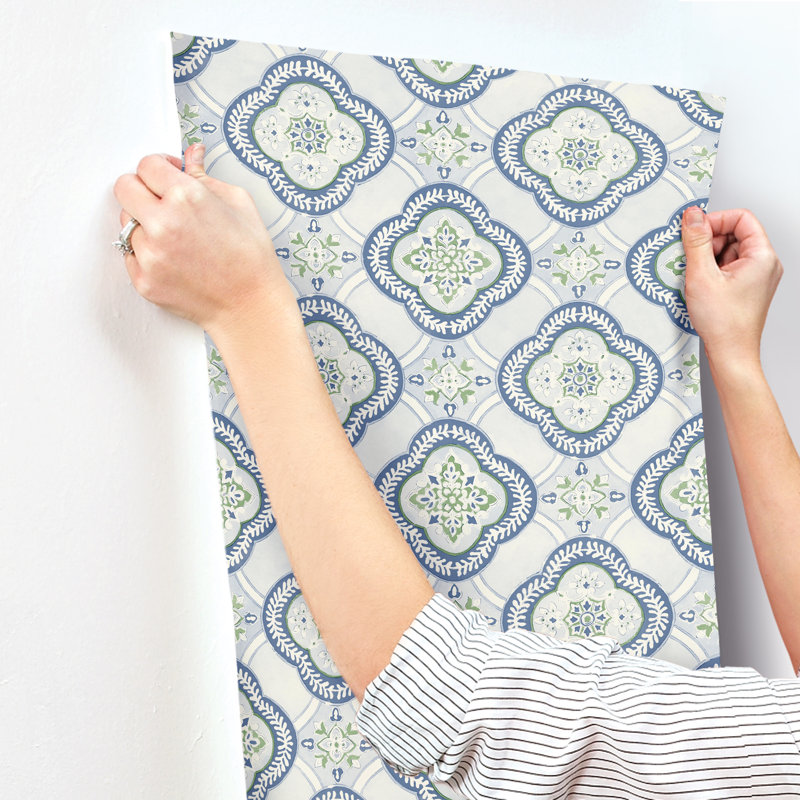 Amabel 27' L x 27" W Smooth Wallpaper Roll