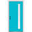 1-Lite Painted Steel Spotlight Prehung Front Entry Door-40559185-40559191-40559194