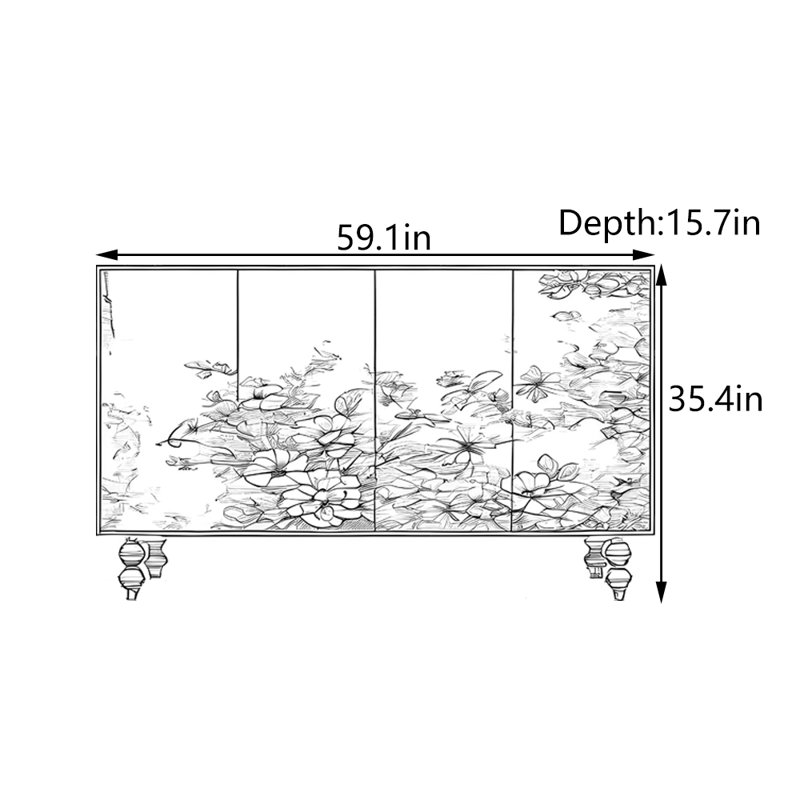 Armoire d'entrée en bois massif rétro français