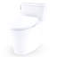 TOTO Aurora WASHLET+ S7A One-Piece Elongated 1.28 GPF Universal Height Toilet with CEFIONTECT, Cotton White - MW6864736CEFG#01