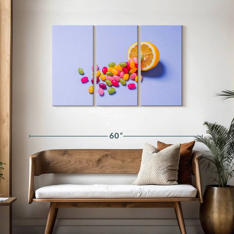 Citron et bonbon, 28" H x 45" W
