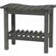 Banc antidérapant pour l'intérieur et l'extérieur, tabouret de douche imperméable avec poignée, banc de rangement-126443398