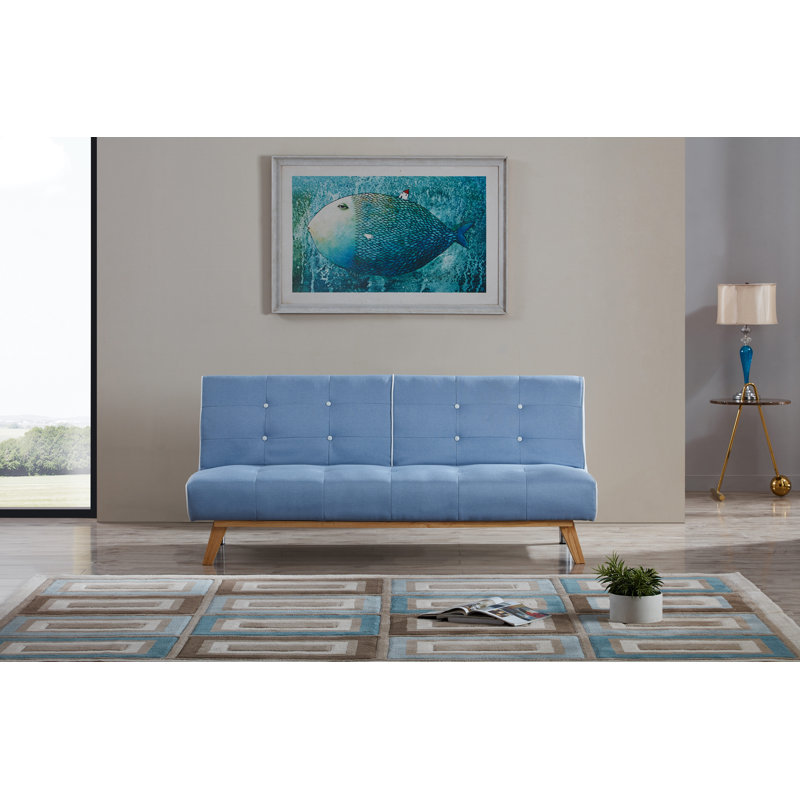 3 Seater Sofa Bed, Blue