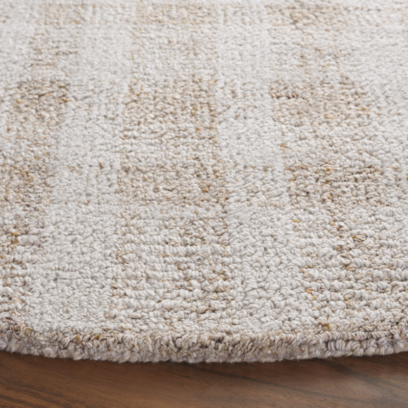 Lolani Tufted Performance Plaid Rug, Round 6'