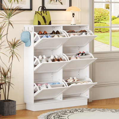 24 Pair Shoe Storage Cabinet