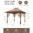 13x13FT Pop-Up Gazebo with Mosquito Netting, Waterproof UV50+ Outdoor Canopy Tent, Adjustable Height Patio Pergola-126088834-126231952