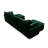 Oversized Modular Cushioned Sofa With Conversible Ottoman-106554202