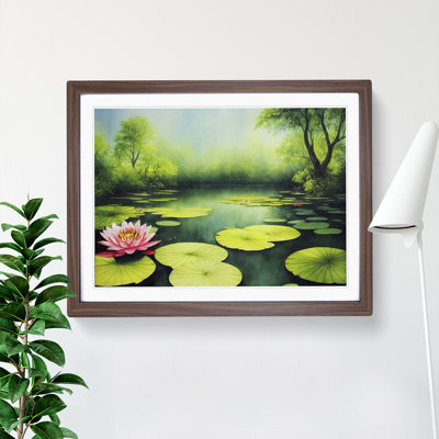 Watercolour Lily Pond Vol.1 - Single Picture Frame Painting