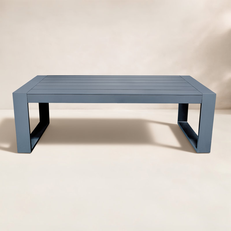Portal Outdoor Square Coffee Table, Gray
