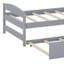 Lit plateforme avec lit gigogne