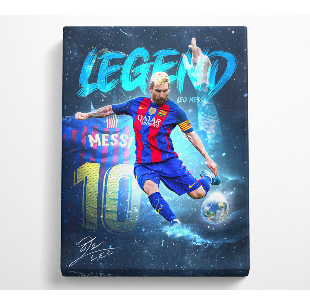 Legende Messi - Kunstdrucke auf Leinwand