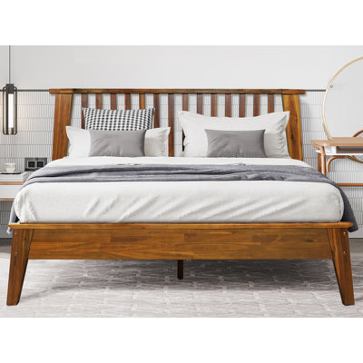 2 Piece Acacia Solid Wood Bedroom Set