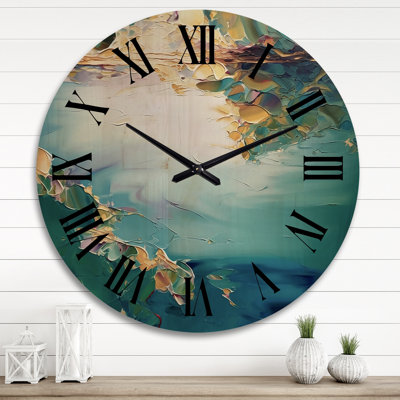 Horloge murale en bois Winona