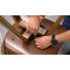 Modern Upholstered Leather Swivel Dining Chairs-1767130280
