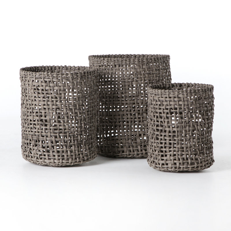 Constantine Plastic Decorative Basket, Natural