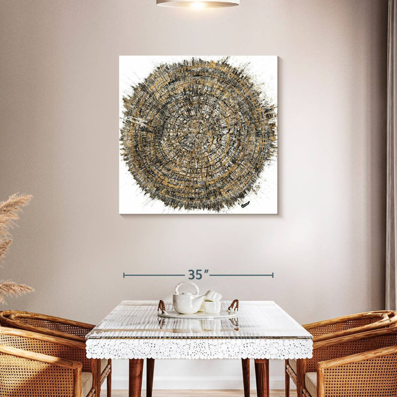 Mysterious Tree Ring, 36" H x 36" W