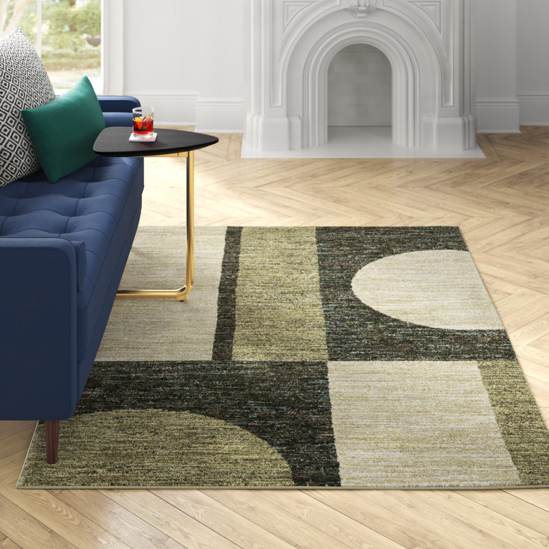 Sisemore Abstract Indoor Rug, Rectangle 5'3" x 7'3"