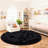 Solid Rug Soft Fluffy Black Indoor Area Rug for Living Room Bedroom Nursery Kids Room-805677164-805677178