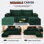 Canapé modulaire de 83,5 po de largeur avec canapé-lit modulaire Comfy-1242137361