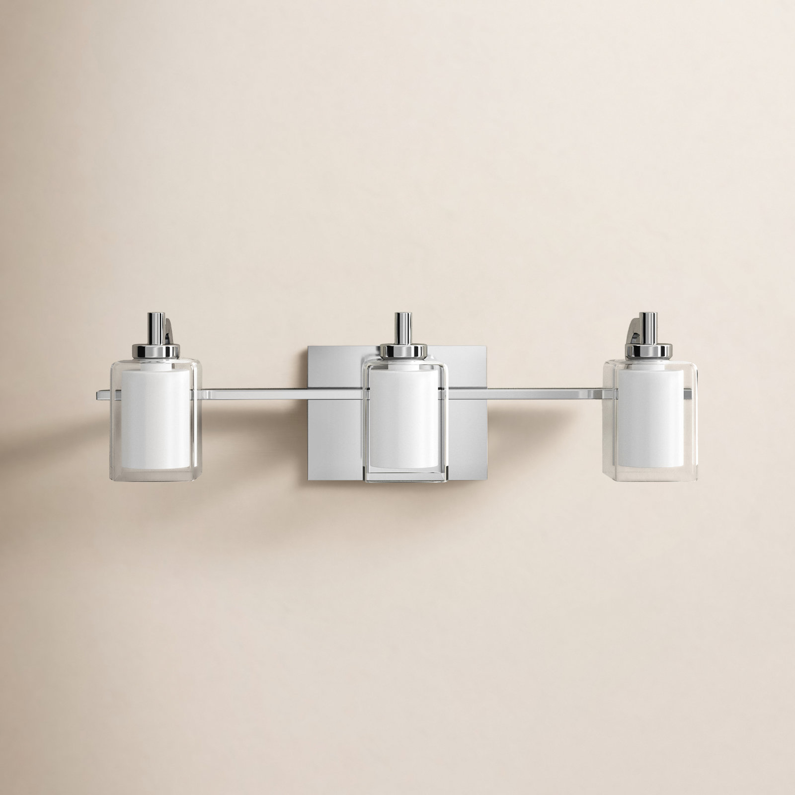 Amberley 3 Light Dimmable Vanity Light, Polished Chrome
