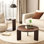 Ensemble de 2 tables basses gigognes