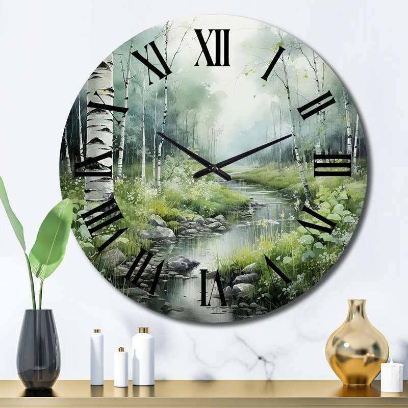 Horloge murale en métal, Grand