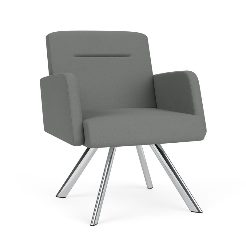 Fauteuil de réception Willow, Plaqué chrome, Journée portes ouvertes sur l'astéroide