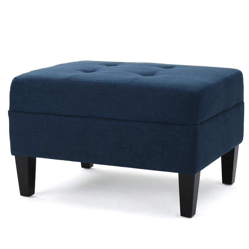 En tissu bleu marine avec rembourrage supplémentaire, l 23,25 po x l 28,25 po H 17,75 po, siège confortable pour entrée, 28,48 po 23,64 18,67 po, ajout accueillant