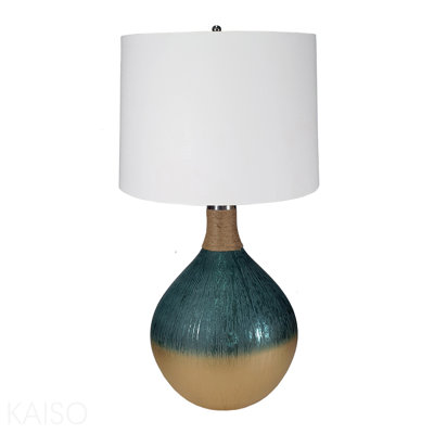 Lampe de table en verre D16x28,5 "