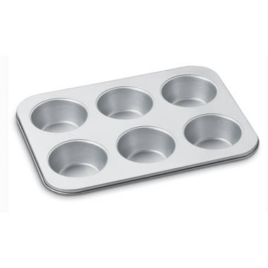 Silicone Muffin Pan Set,6 Cup Large Silicone Cupcake Pan,Non-Stick Jumbo  Muff