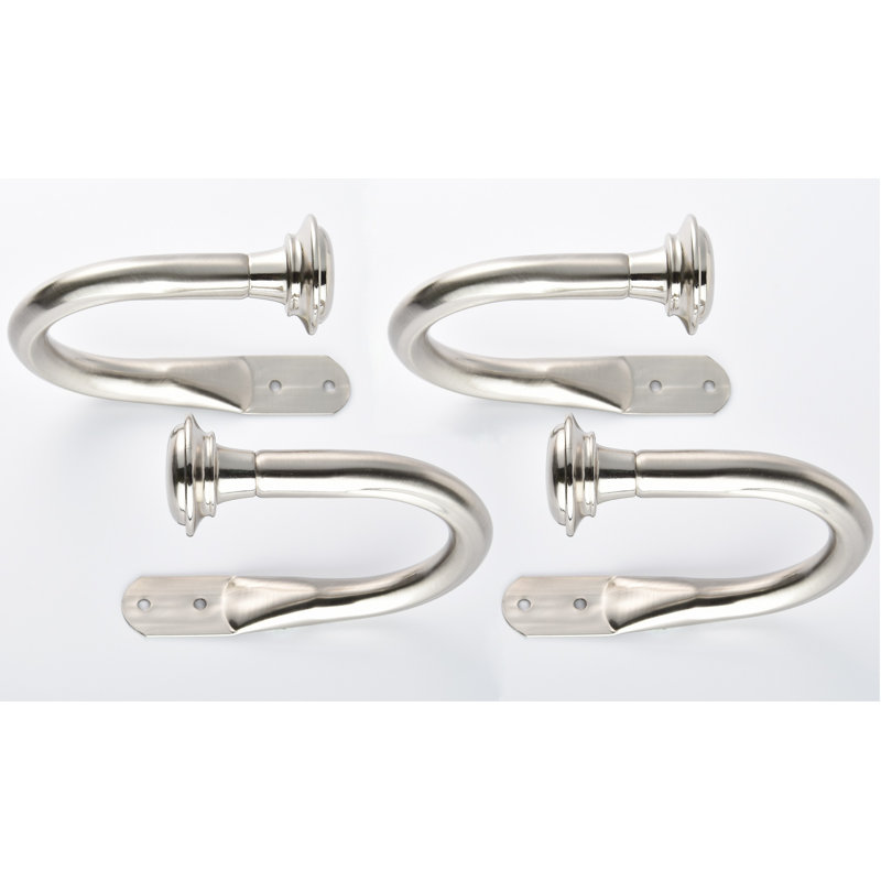 Accessoire de quincaillerie de rideau 8,66 ", Argent