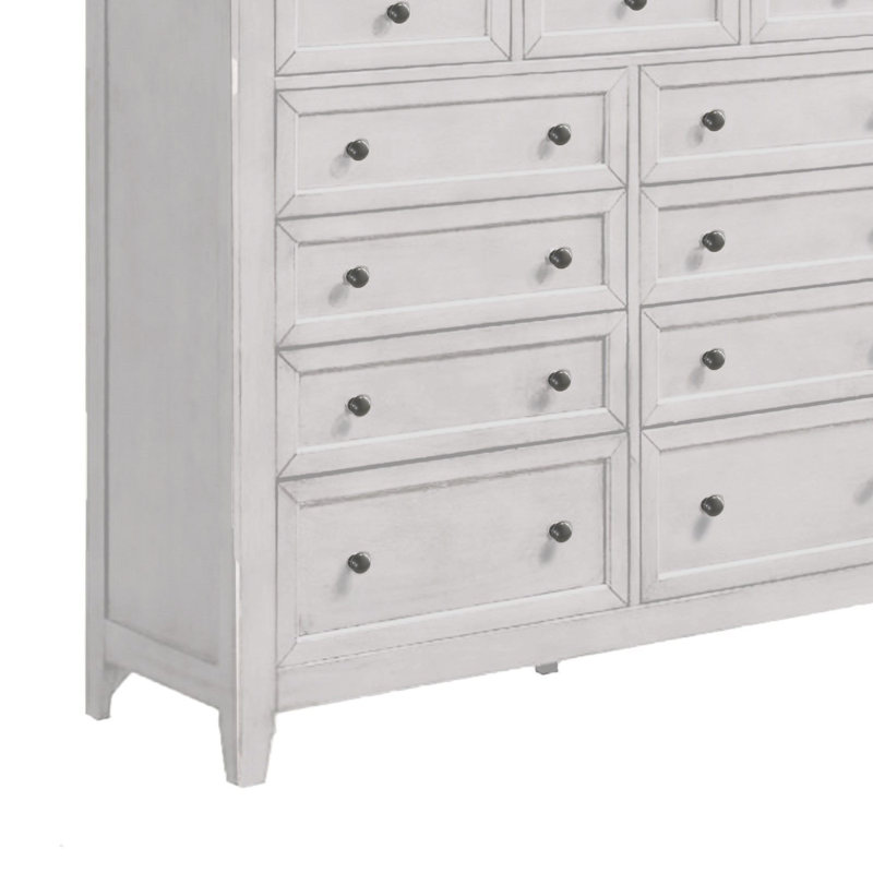 Jacon 11-Drawer Gentlemen's Chest, White