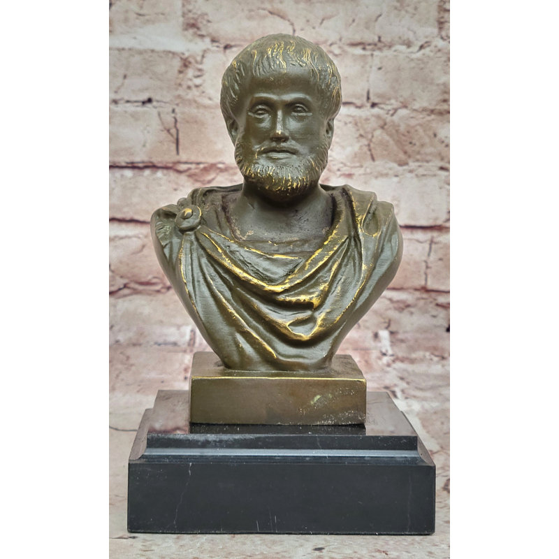 Sculpture en bronze Aristotle