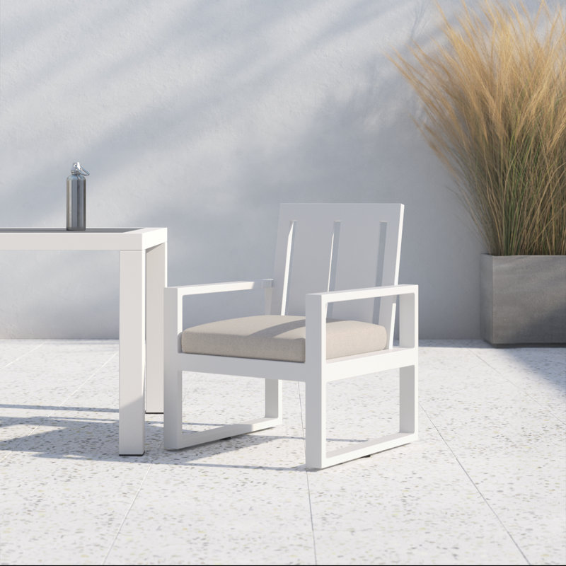 Camela Patio Dining Set, Cast Silver Sunbrella®