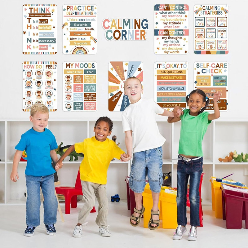 10 affiches apaisantes - Tableau d'émotion pour les enfants