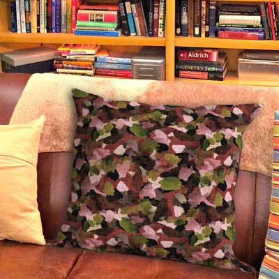 Abstract Outdoor Reversible Throw Pillow