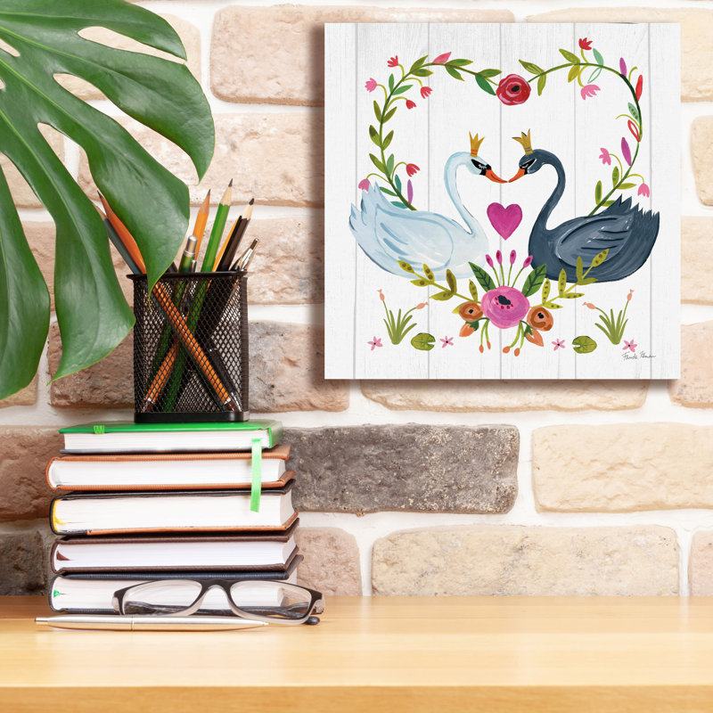 Toile épique «Swan Love 3» par Farida Zaman