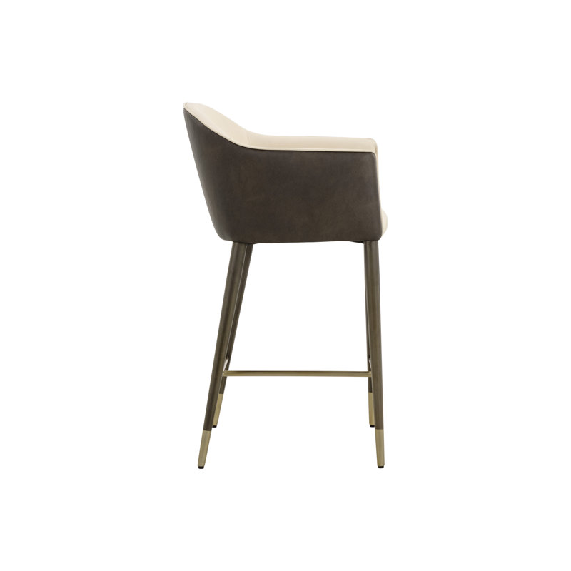 Kylin Upholstered Stool with Metal Frame