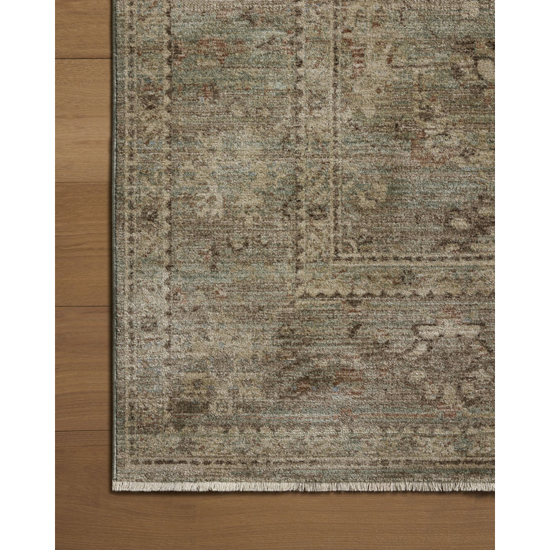 Tapis lagon / argile Amber Lewis x Loloi, 9 pi 6 po x 13 pi