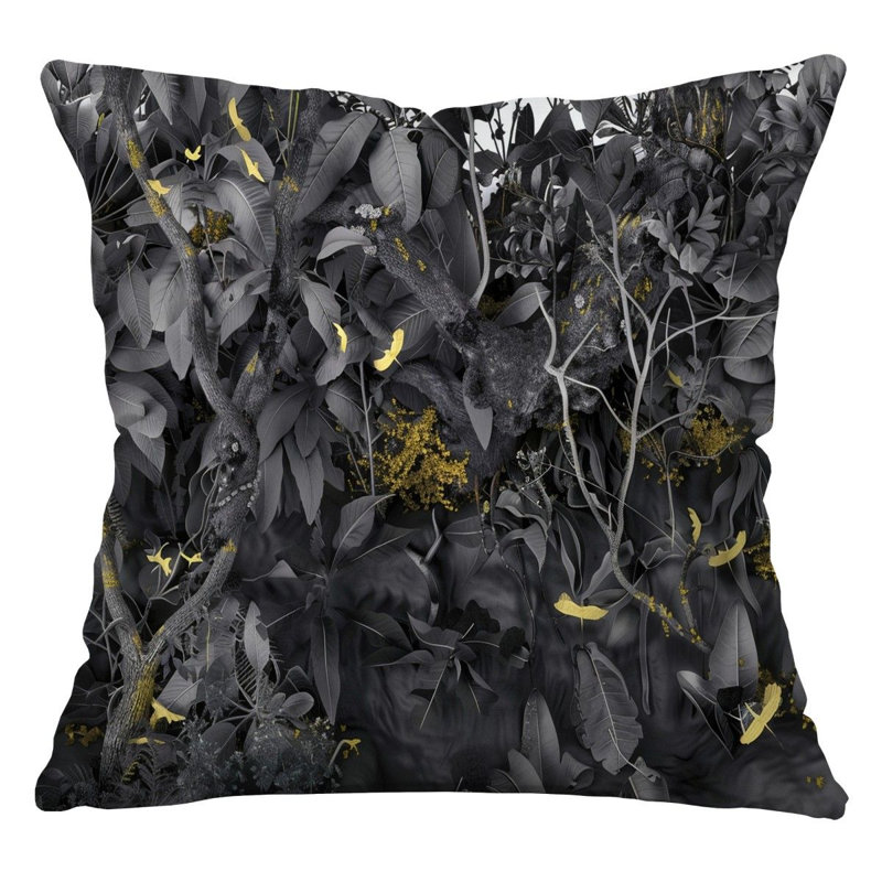 Coussin décoratif réversible Jungle Nature Vibrant, H 18 po x l 18 po