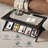 Rectangle Coffee Table With Glass Top & Storage Shelf-421036984