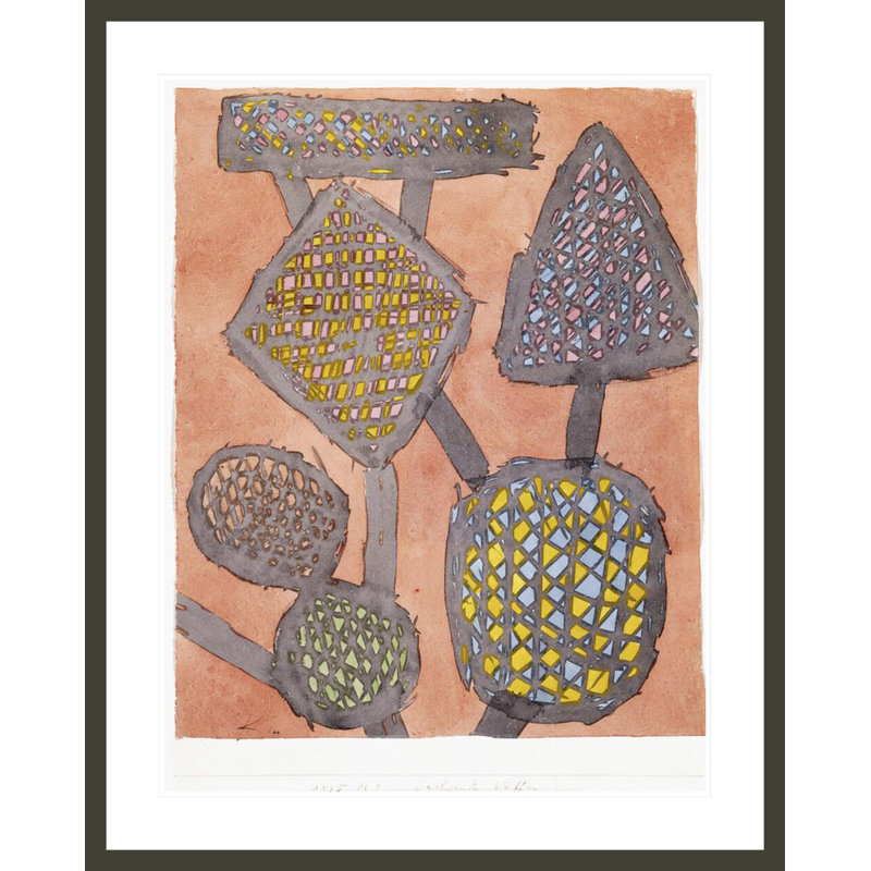 «Growing Weapons» par Paul Klee, impression giclée sur cadre, 41.5" H x 33.33" W