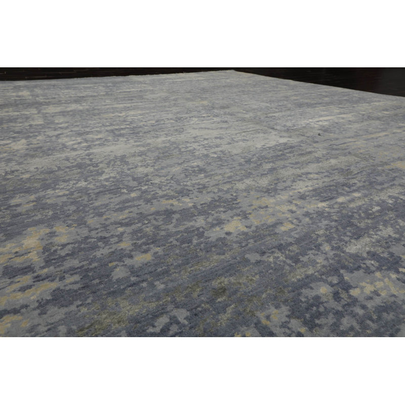 Silk and Wool Abstract Indoor Rug