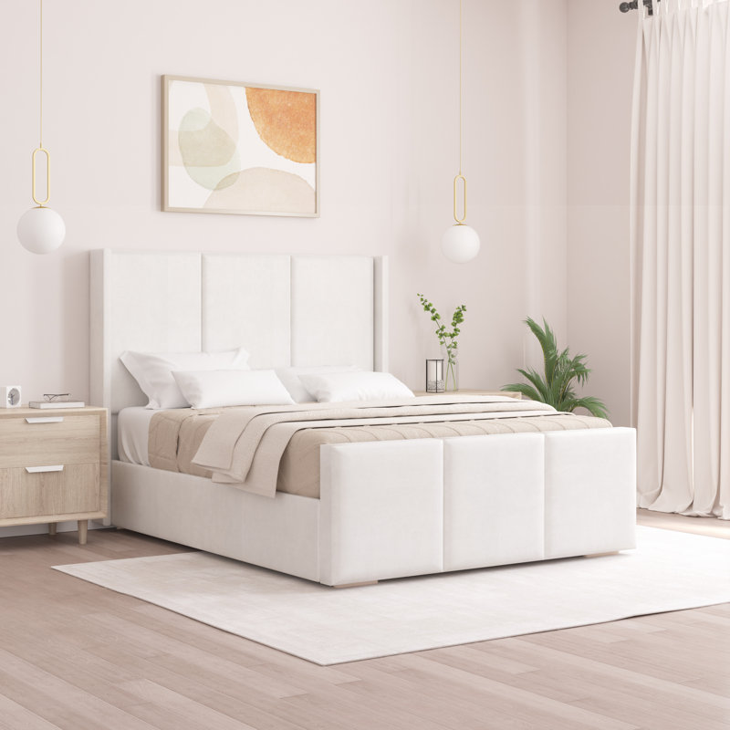 Berlin Bed Frame, White, Single (3')