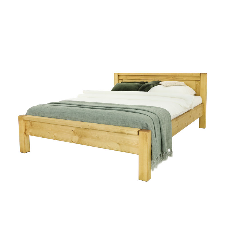 Mcchesney Solid Wood Bed, 140cm x 200cm