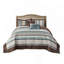 Très grand / très grand californien L'ensemble de courtepointe réversible en jacquard avec coussins décoratifs, parfait pour les lits, rehausse l'élégance et le confort de la chambre à coucher.-122455252-122455253