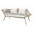 178cm Wide Outdoor Rectangle Patio Sofa with Cushions